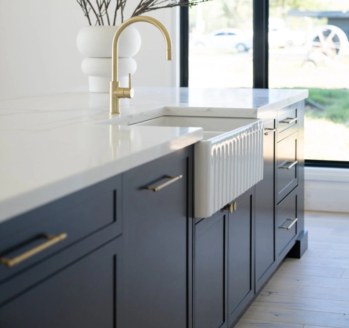 Helsinki Cabinet Pull - Ella Grace - Iver - Brushed Brass - Cabinet Pulls