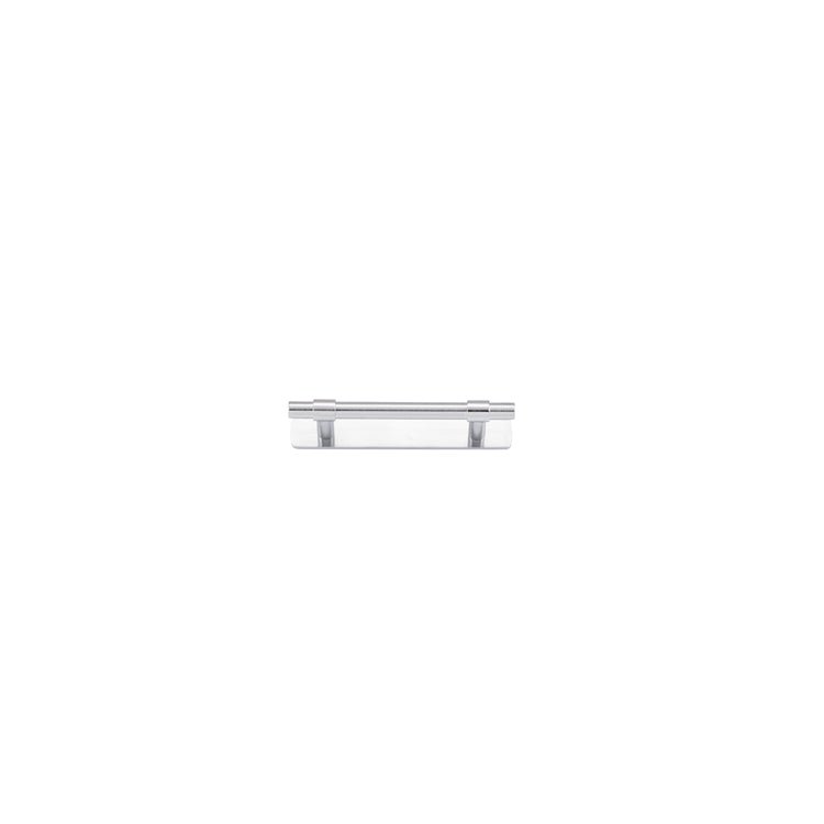 Helsinki Cabinet Pull with Backplate - Ella Grace - Iver - Brushed Chrome - Cabinet Pulls