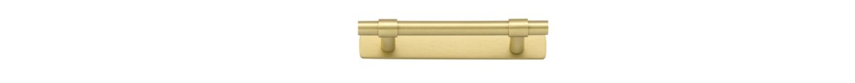 Helsinki Cabinet Pull with Backplate - Ella Grace - Iver - Brushed Gold PVD - Cabinet Pulls