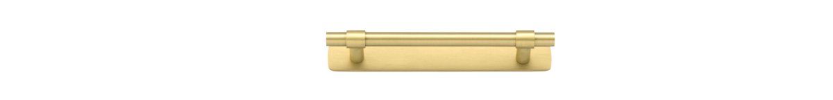 Helsinki Cabinet Pull with Backplate - Ella Grace - Iver - Brushed Gold PVD - Cabinet Pulls