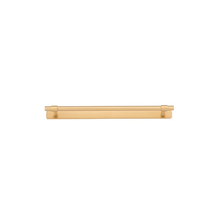 Helsinki Cabinet Pull with Backplate - Ella Grace - Iver - Brushed Brass - Cabinet Pulls