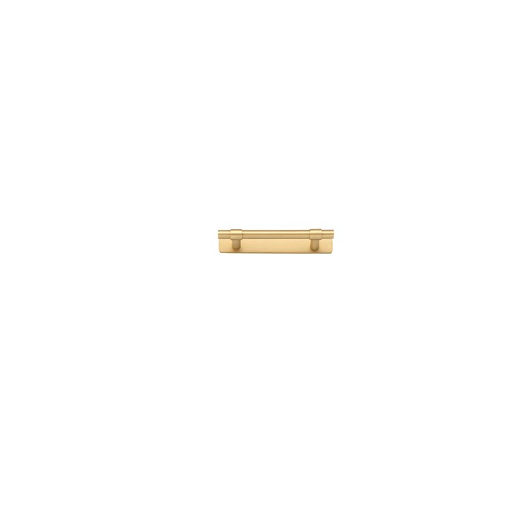 Helsinki Cabinet Pull with Backplate - Ella Grace - Iver - Brushed Brass - Cabinet Pulls