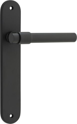 Helsinki Lever - Oval Backplate - Ella Grace - Iver - Matt Black - Door Levers