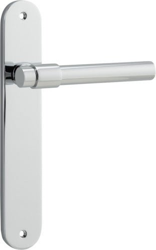 Helsinki Lever - Oval Backplate - Ella Grace - Iver - Polished Chrome - Door Levers