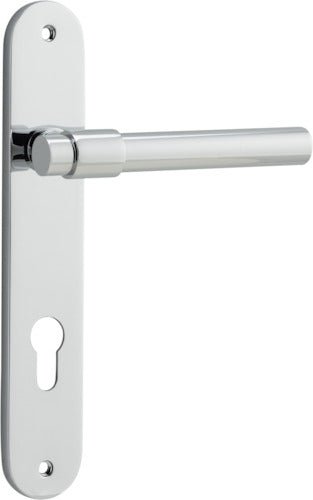 Helsinki Lever - Oval Backplate - Ella Grace - Iver - Polished Chrome - Door Levers