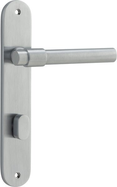 Helsinki Lever - Oval Backplate - Ella Grace - Iver - Brushed Chrome - Door Levers