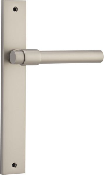 Helsinki Lever - Rectangular Backplate - Ella Grace - Iver - Satin Nickel - Door Levers