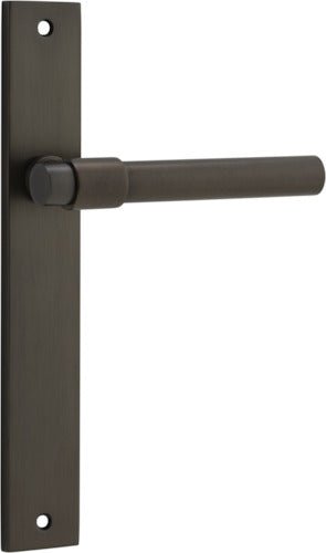 Helsinki Lever - Rectangular Backplate - Ella Grace - Iver - Signature Brass - Door Levers