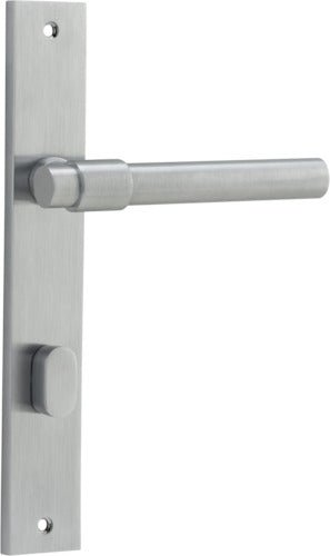 Helsinki Lever - Rectangular Backplate - Ella Grace - Iver - Brushed Chrome - Door Levers