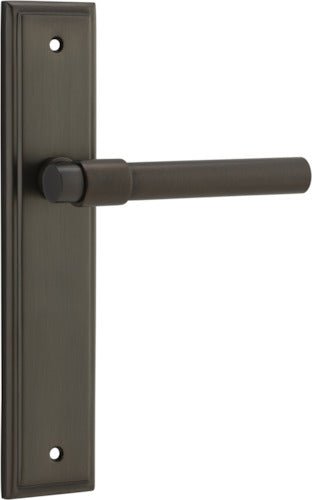 Helsinki Lever - Stepped Backplate - Ella Grace - Iver - Signature Brass - Door Levers