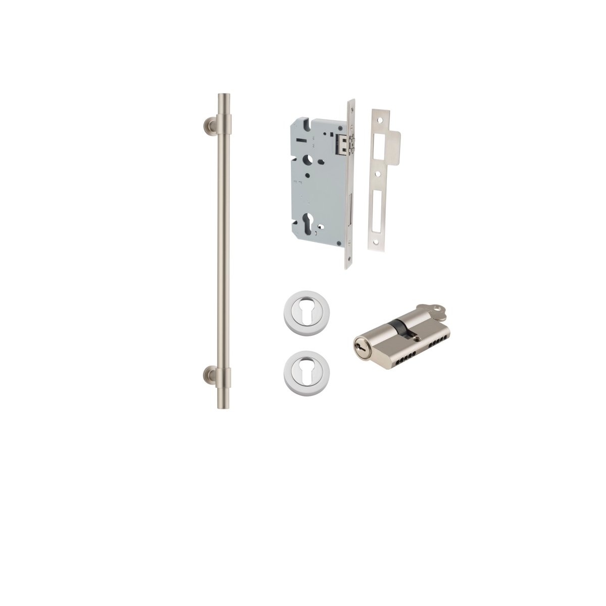 Helsinki Pull Handle - Ella Grace - Iver - Satin Nickel - Pull Handles