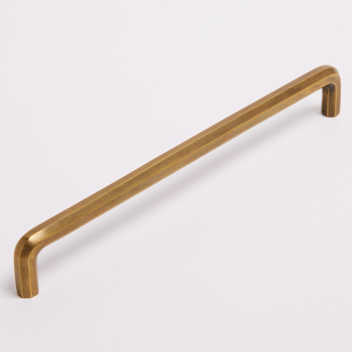 Henley Appliance Pull in acid washed brass by Hepburn Hardware