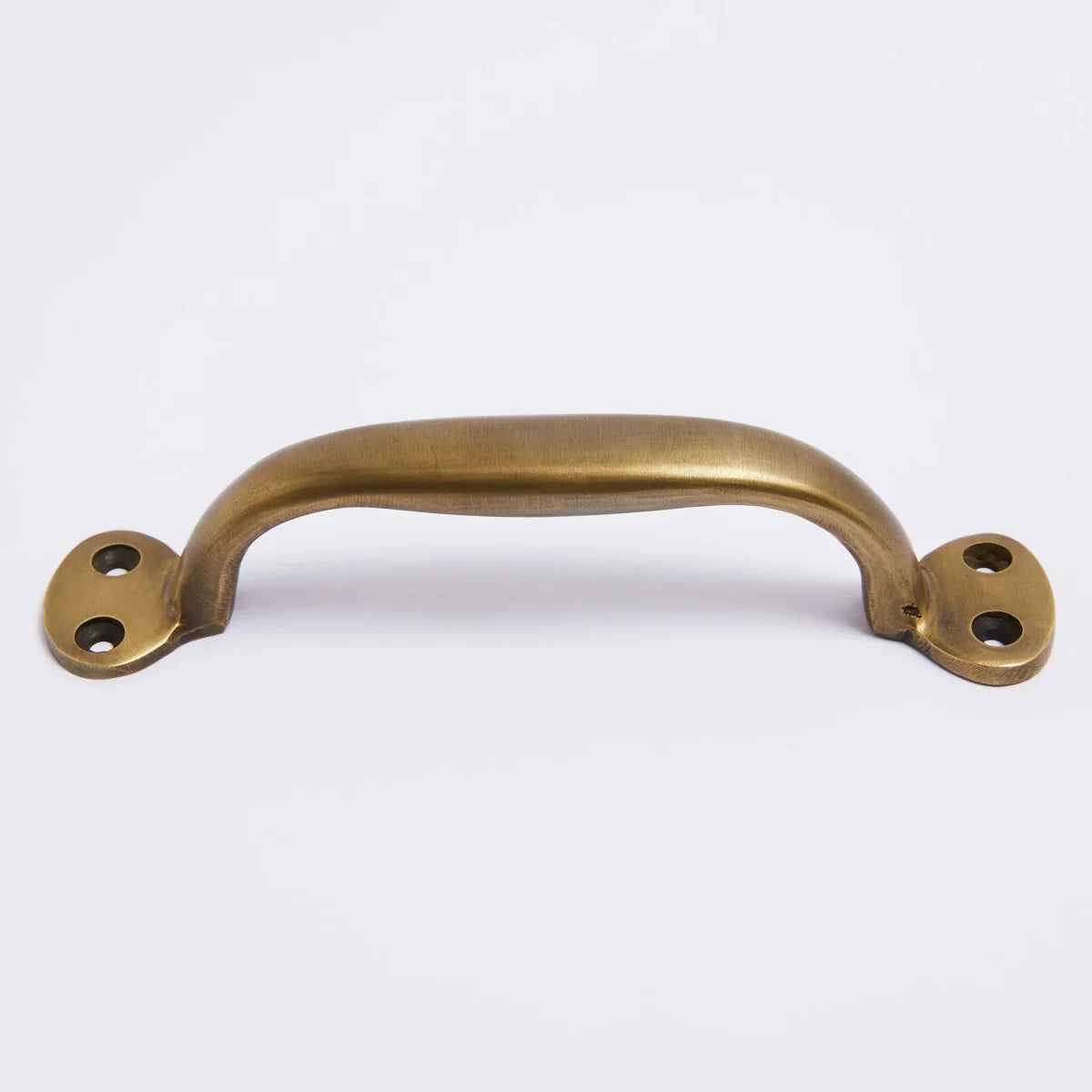 Highland Handle in acid washed brass by Hepburn Hardware