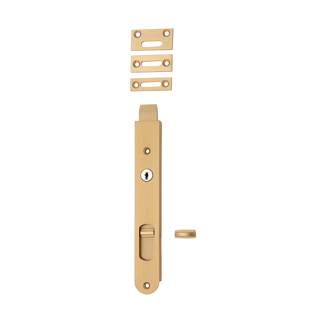 Locking Flush Bolts - Ella Grace - Iver - Brushed Brass - Bolts