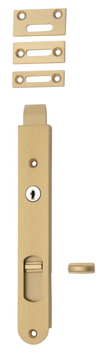 Locking Flush Bolts - Ella Grace - Iver - Brushed Brass - Bolts