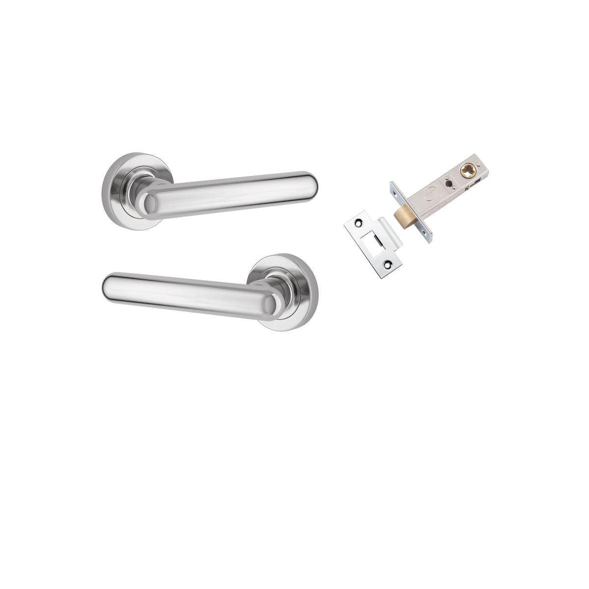 IVER Puerto Solid Brass Round Rose Door Handle – Multiple Finishes Available