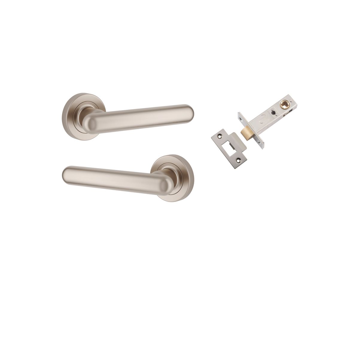 IVER Puerto Solid Brass Round Rose Door Handle – Multiple Finishes Available