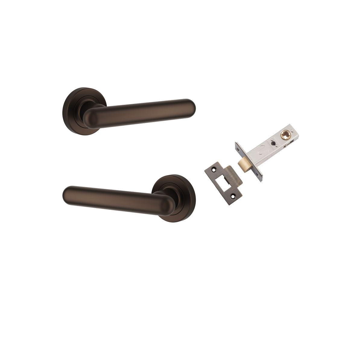IVER Puerto Solid Brass Round Rose Door Handle – Multiple Finishes Available