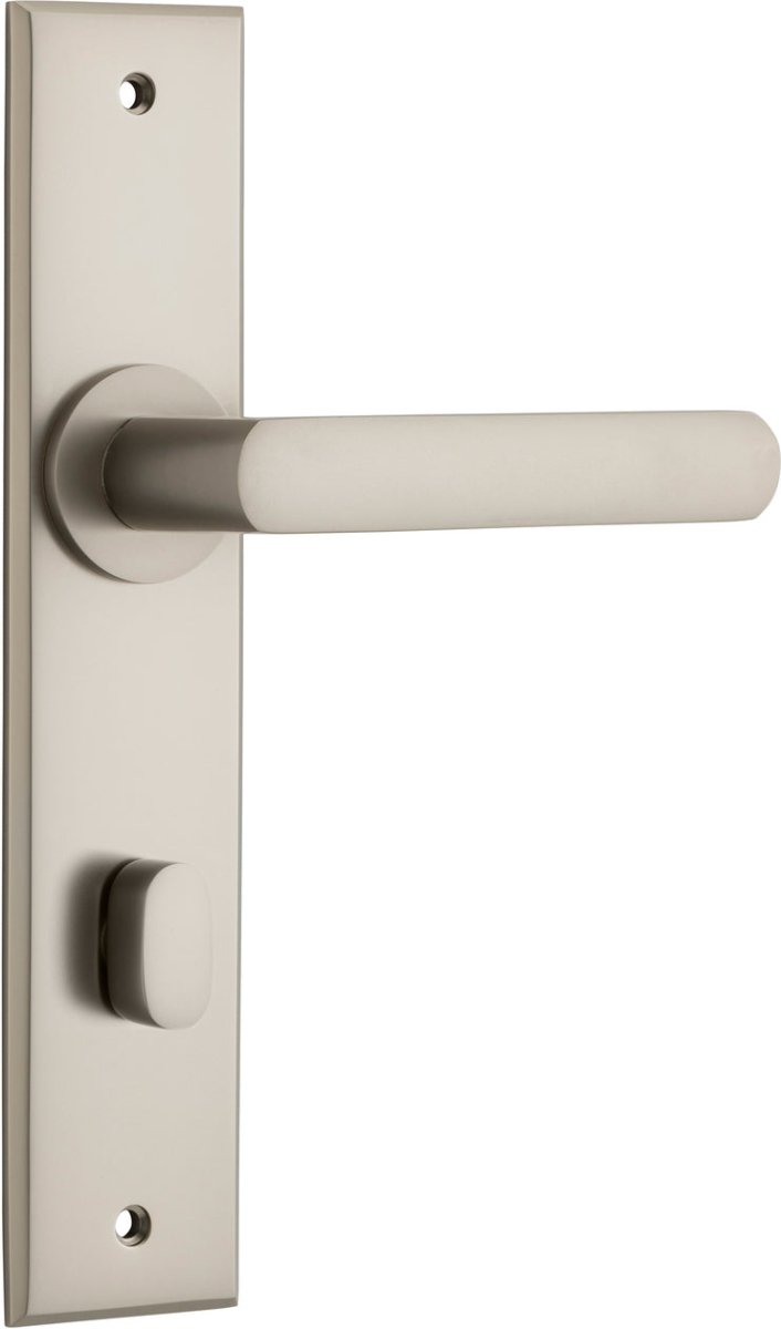 Osaka Lever - Chamfered Backplate - Ella Grace - Iver - Satin Nickel - Door Levers