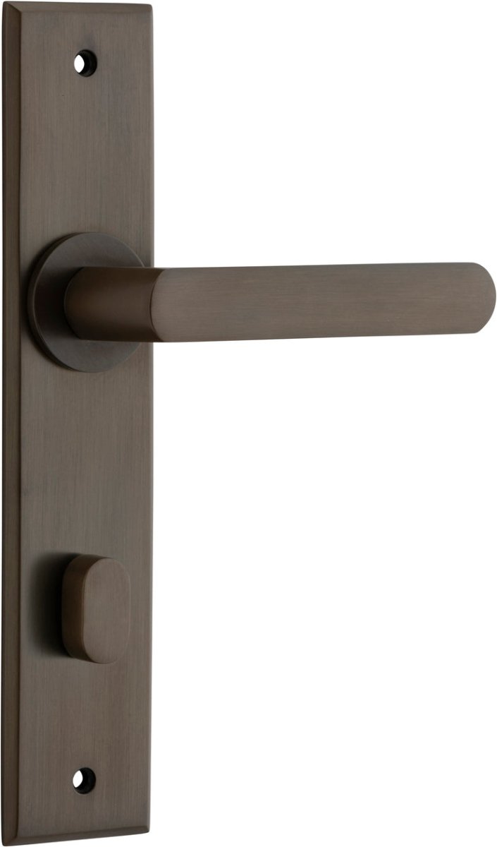 Osaka Lever - Chamfered Backplate - Ella Grace - Iver - Signature Brass - Door Levers