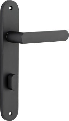 Osaka Lever - Oval Backplate - Ella Grace - Iver - Matt Black - Door Levers