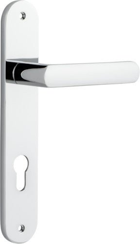 Osaka Lever - Oval Backplate - Ella Grace - Iver - Polished Chrome - Door Levers