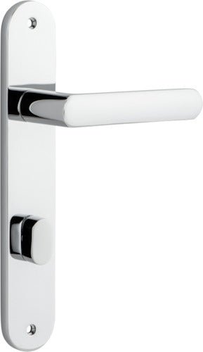 Osaka Lever - Oval Backplate - Ella Grace - Iver - Polished Chrome - Door Levers