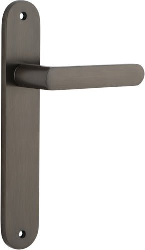 Osaka Lever - Oval Backplate - Ella Grace - Iver - Signature Brass - Door Levers