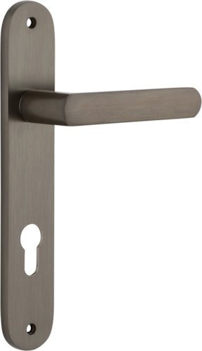 Osaka Lever - Oval Backplate - Ella Grace - Iver - Signature Brass - Door Levers