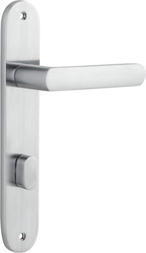 Osaka Lever - Oval Backplate - Ella Grace - Iver - Brushed Chrome - Door Levers