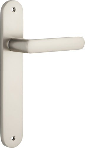 Osaka Lever - Oval Backplate - Ella Grace - Iver - Satin Nickel - Door Levers