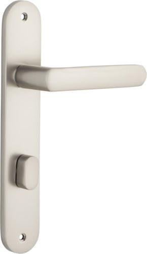 Osaka Lever - Oval Backplate - Ella Grace - Iver - Satin Nickel - Door Levers