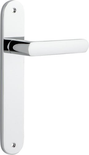 Osaka Lever - Oval Backplate - Ella Grace - Iver - Polished Chrome - Door Levers