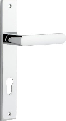 Osaka Lever - Rectangular Backplate - Ella Grace - Iver - Polished Chrome - Door Levers