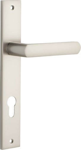 Osaka Lever - Rectangular Backplate - Ella Grace - Iver - Satin Nickel - Door Levers