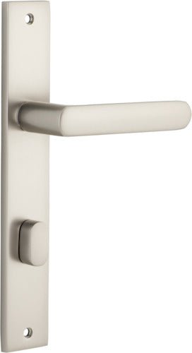 Osaka Lever - Rectangular Backplate - Ella Grace - Iver - Satin Nickel - Door Levers