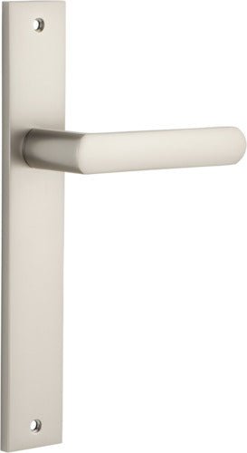 Osaka Lever - Rectangular Backplate - Ella Grace - Iver - Satin Nickel - Door Levers