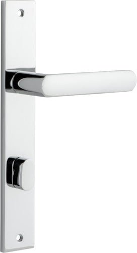 Osaka Lever - Rectangular Backplate - Ella Grace - Iver - Polished Chrome - Door Levers