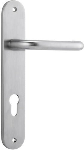 Oslo Oval DDA Compliant - Ella Grace - Iver - Brushed Chrome - Door Levers