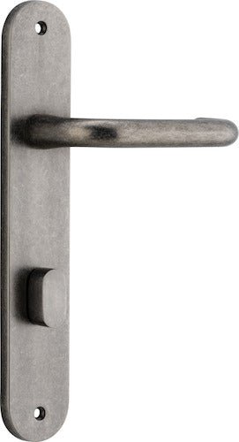 Oslo Oval DDA Compliant - Ella Grace - Iver - Distressed Nickel - Door Levers