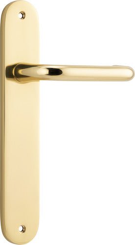 Oslo Oval DDA Compliant - Ella Grace - Iver - Polished Brass - Door Levers