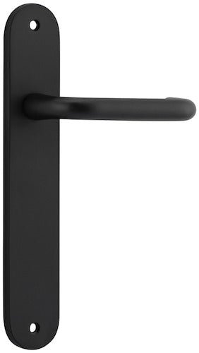 Oslo Oval DDA Compliant - Ella Grace - Iver - Matt Black - Door Levers