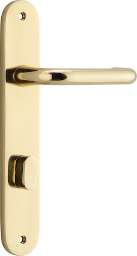 Oslo Oval DDA Compliant - Ella Grace - Iver - Polished Brass - Door Levers