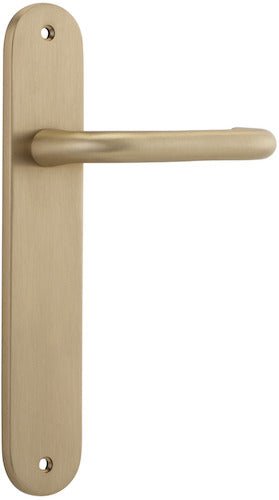 Oslo Oval DDA Compliant - Ella Grace - Iver - Brushed Brass - Door Levers