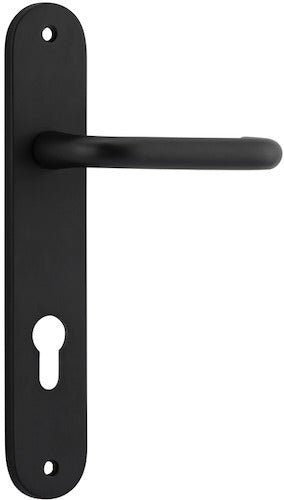 Oslo Oval DDA Compliant - Ella Grace - Iver - Matt Black - Door Levers