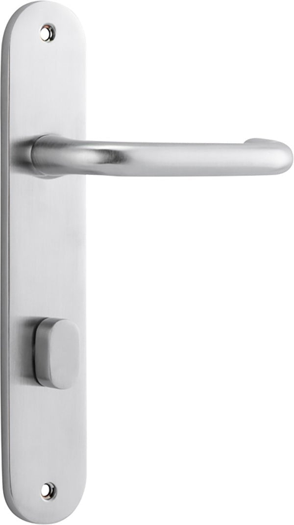 Oslo Oval DDA Compliant - Ella Grace - Iver - Brushed Chrome - Door Levers