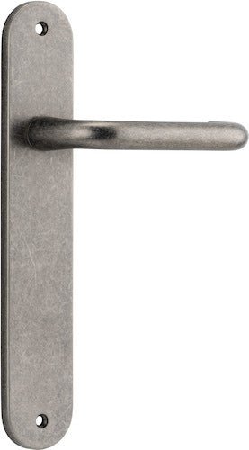 Oslo Oval DDA Compliant - Ella Grace - Iver - Distressed Nickel - Door Levers