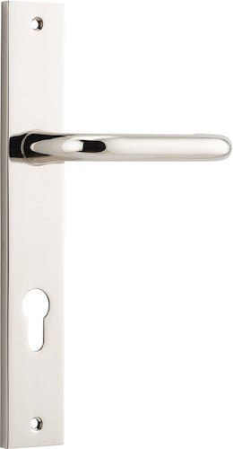 Oslo Rectangular DDA Compliant - Ella Grace - Iver - Polished Nickel - Door Levers