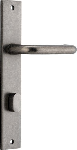 Oslo Rectangular DDA Compliant - Ella Grace - Iver - Distressed Nickel - Door Levers