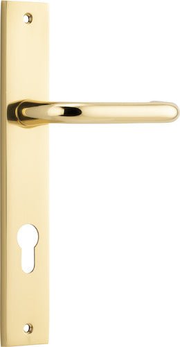 Oslo Rectangular DDA Compliant - Ella Grace - Iver - Polished Brass - Door Levers